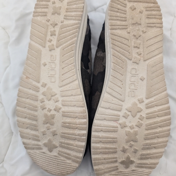 Hey Dude Black and Gray Moccasins with Camouflage Pattern - Picture 4 of 6